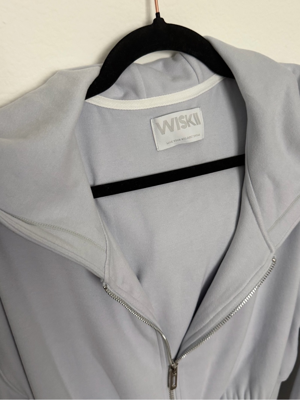 Women's Light Purple Zip-Front Lounge Hoodie - Picture 3 of 5